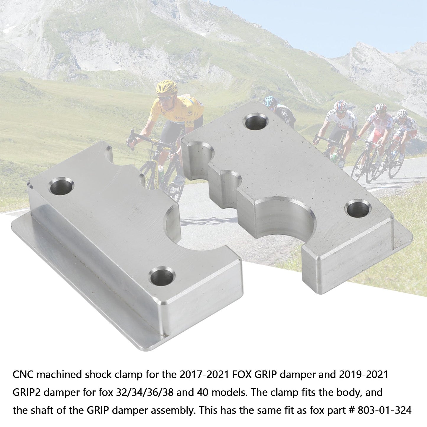 Damper Assembly Clamp Vise block #803-01-324 For Fox Fork Grip/Grip2 (Copy)