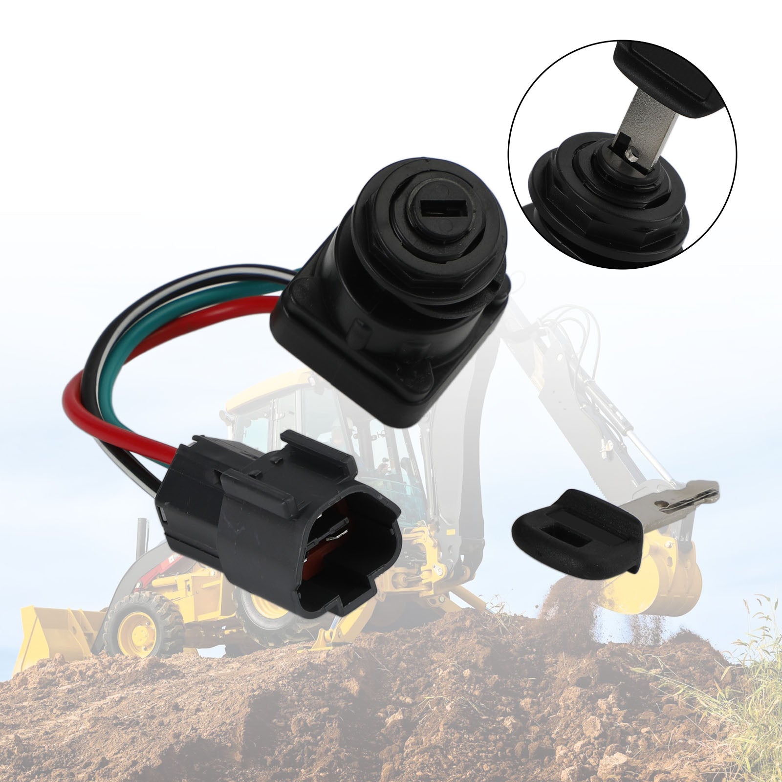 Ignition Switch RC411-53964 HRC40-53960 For Kubota KX41 KX71 KX080 KX91 KX121