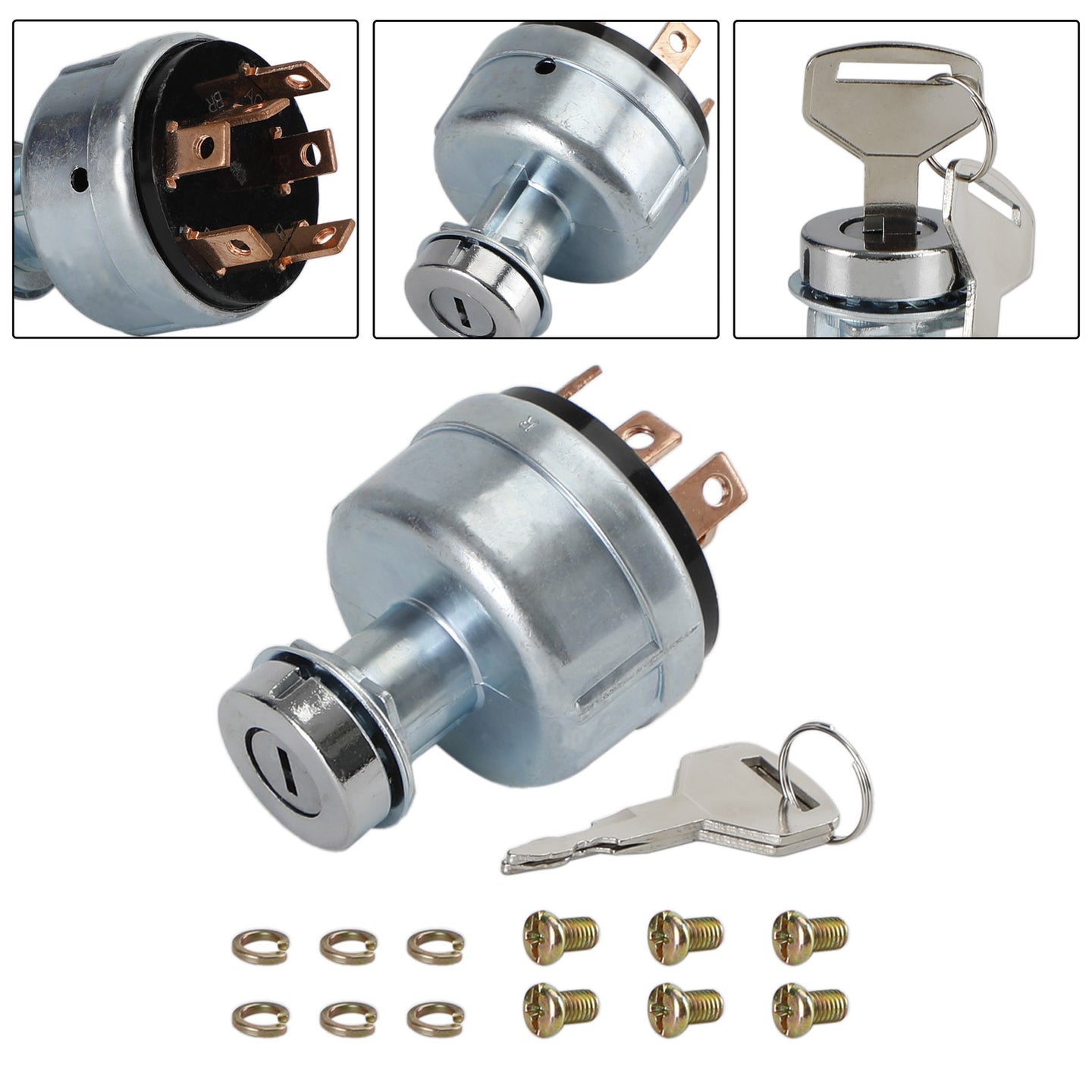 Ignition Switch W/2 Keys YN50S00002F1 Fits For Kobelco Excavator SK200-3 SK200-5