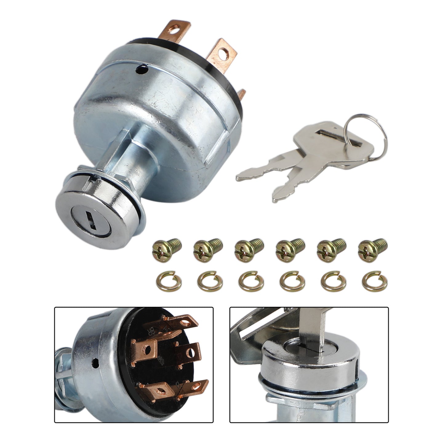 Ignition Switch W/2 Keys YN50S00002F1 Fits For Kobelco Excavator SK200-3 SK200-5