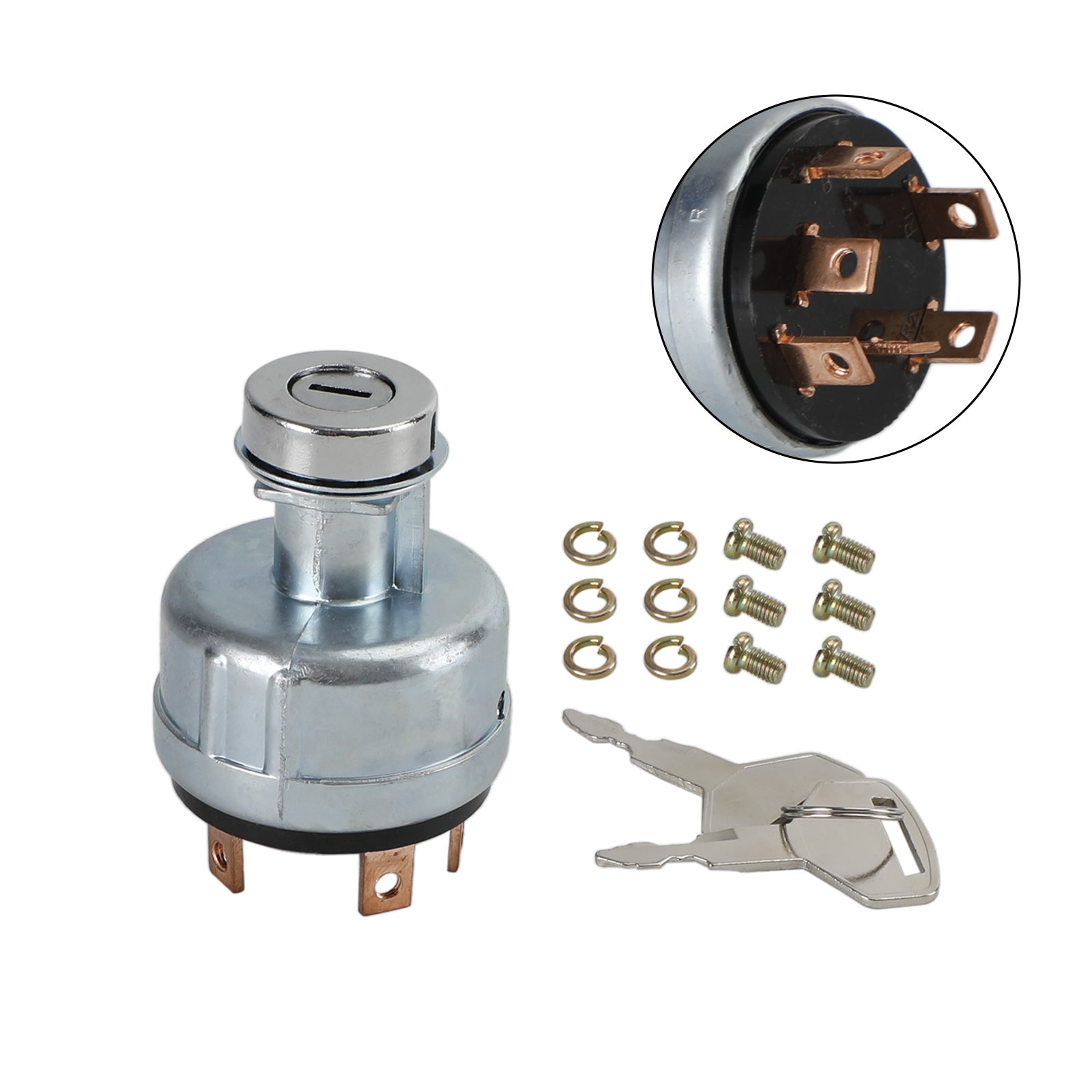 Ignition Switch W/2 Keys YN50S00002F1 Fits For Kobelco Excavator SK200-3 SK200-5