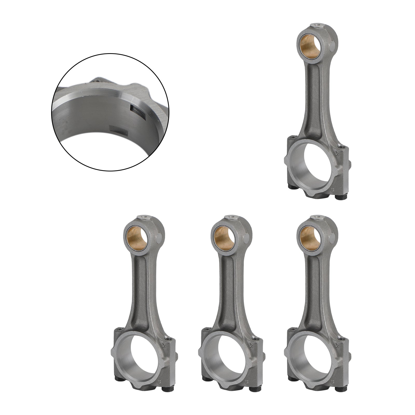 4Pcs Connecting Rod For Kubota Bobcat V2203 Tractor L3940DT Engine 17311-22010 W