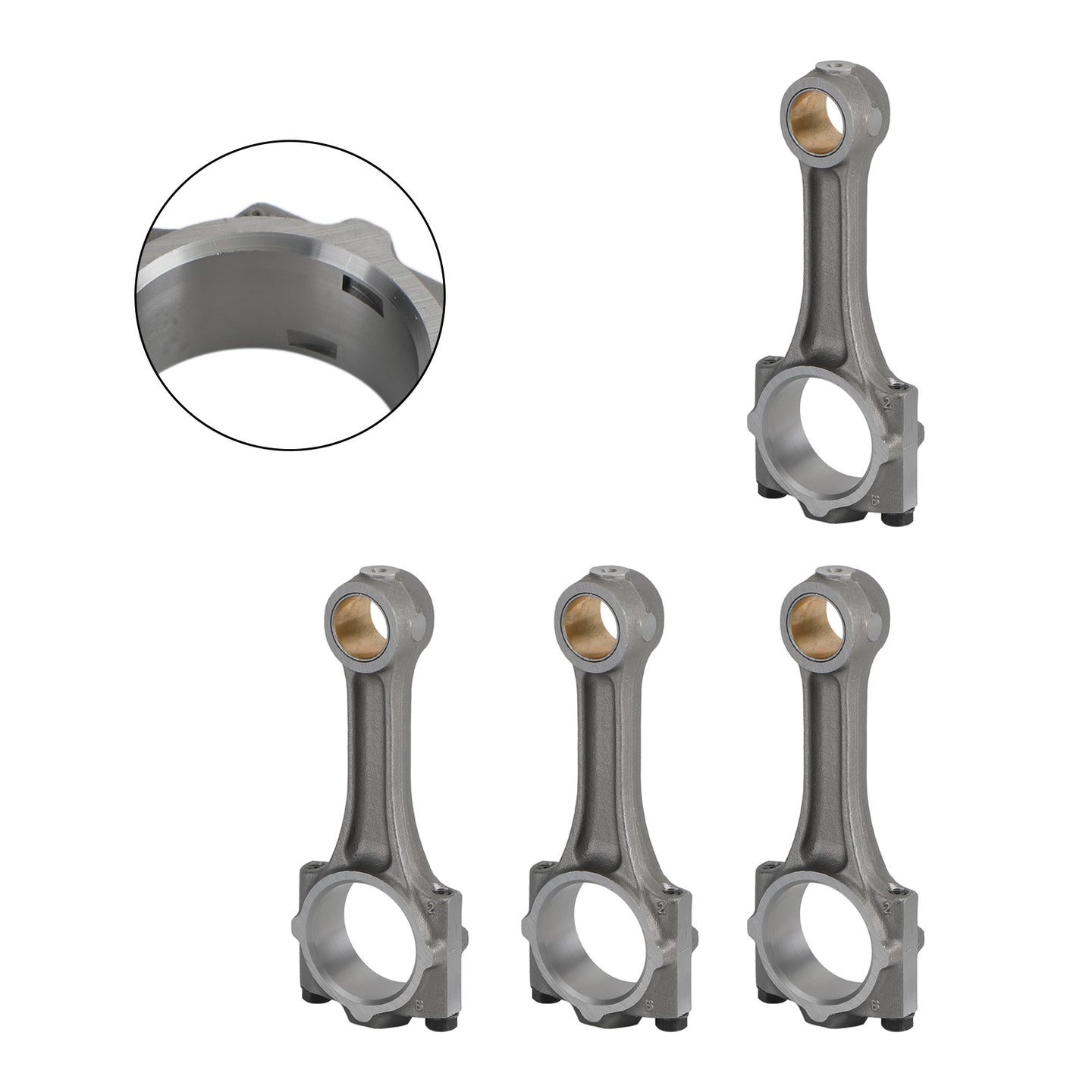 4Pcs Connecting Rod For Kubota Bobcat V2203 Tractor L3940DT Engine 17311-22010 W