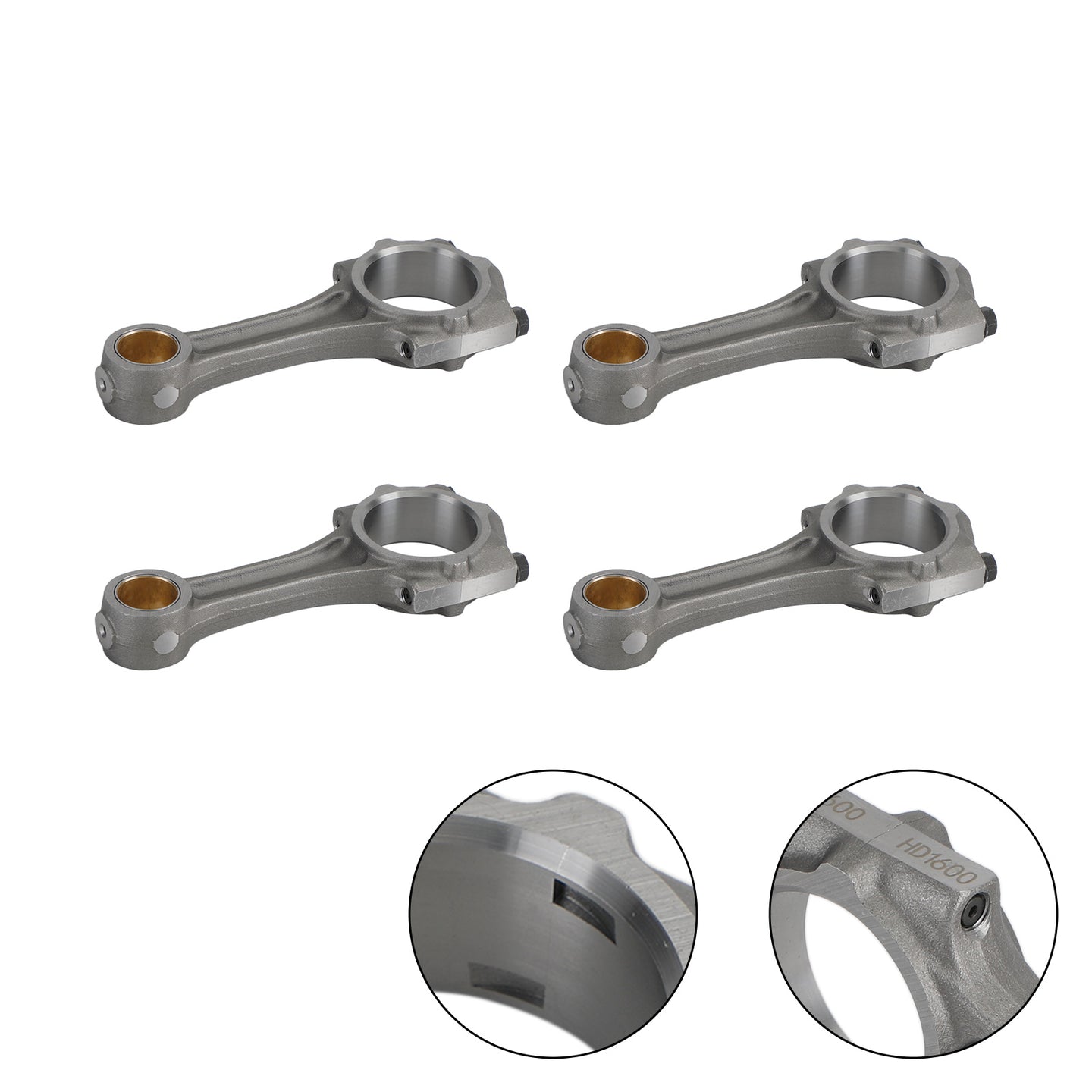 4Pcs Connecting Rod For Kubota Bobcat V2203 Tractor L3940DT Engine 17311-22010 W