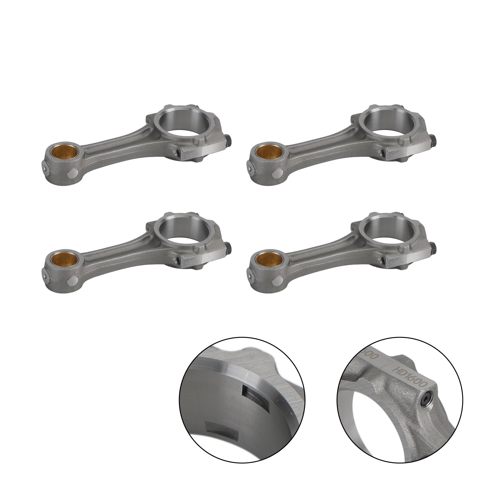 4Pcs Connecting Rod For Kubota Bobcat V2203 Tractor L3940DT Engine 17311-22010 W