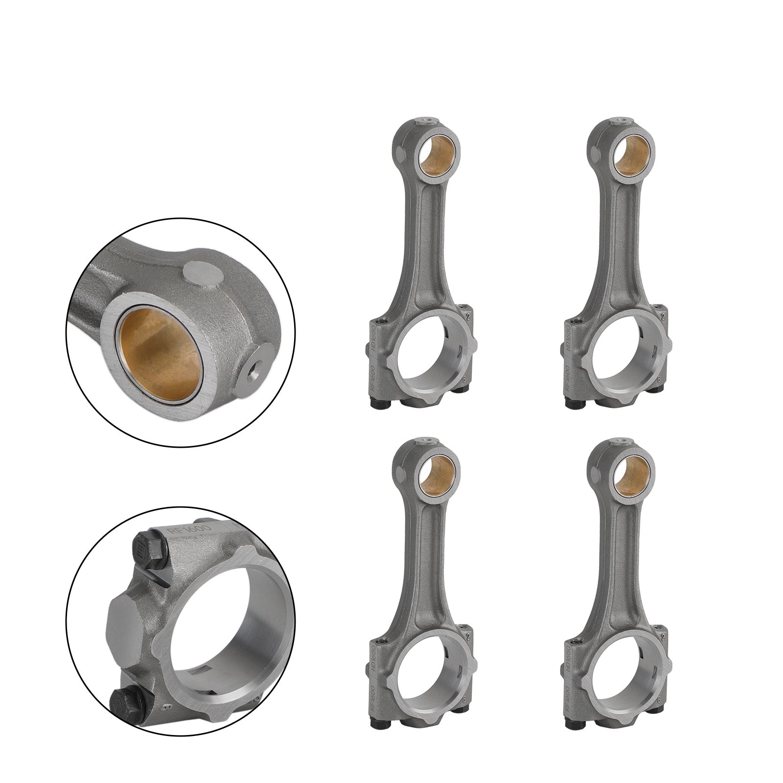 4Pcs Connecting Rod For Kubota Bobcat V2203 Tractor L3940DT Engine 17311-22010 W