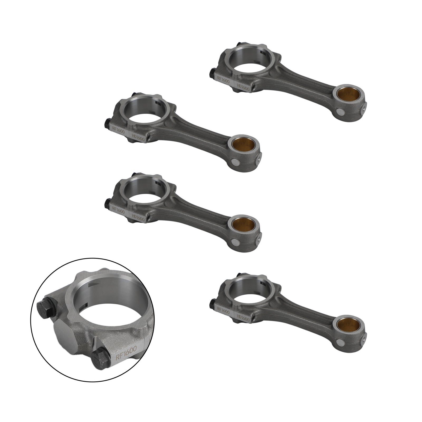 4Pcs Connecting Rod For Kubota Bobcat V2203 Tractor L3940DT Engine 17311-22010 W