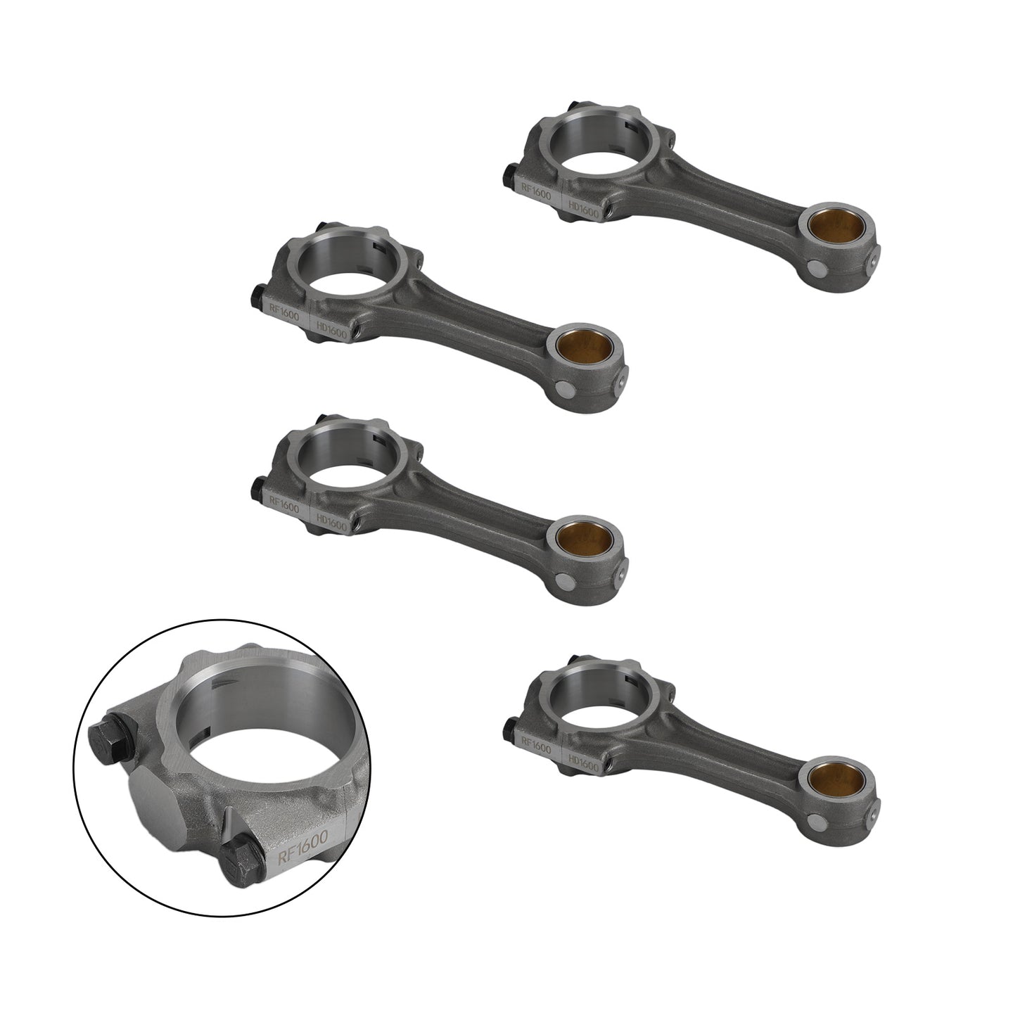 4Pcs Connecting Rod For Kubota Bobcat V2203 Tractor L3940DT Engine 17311-22010 W