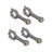 4Pcs Connecting Rod For Kubota Bobcat V2203 Tractor L3940DT Engine 17311-22010 W