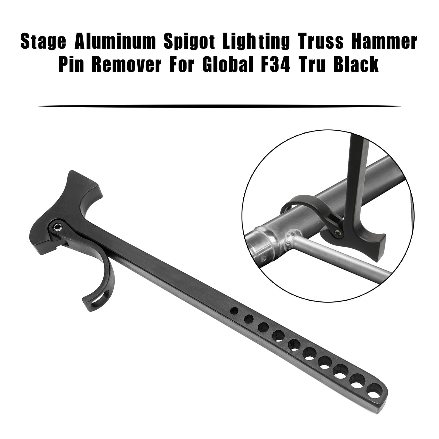 Stage Aluminum Spigot Lighting Truss Hammer Pin Remover For Global F34 Tru Black