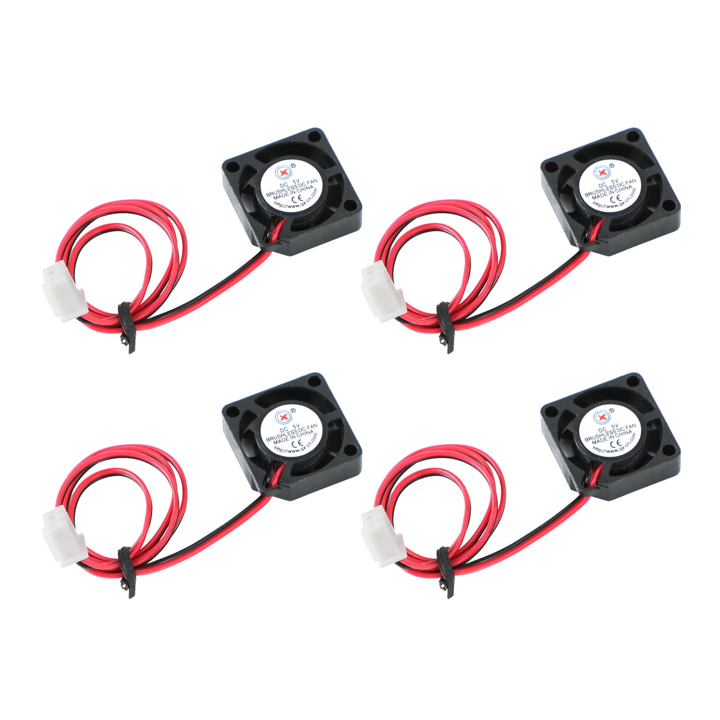 4x Brushless DC Cooling Blower Fan 5V 2006 20x20x6mm Sleeve 2 Pin Wire
