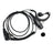 ICOM F1000-011 Curved Earhook Headset For ICOM U86 F4033 V88 U88 G88 T10 Radio