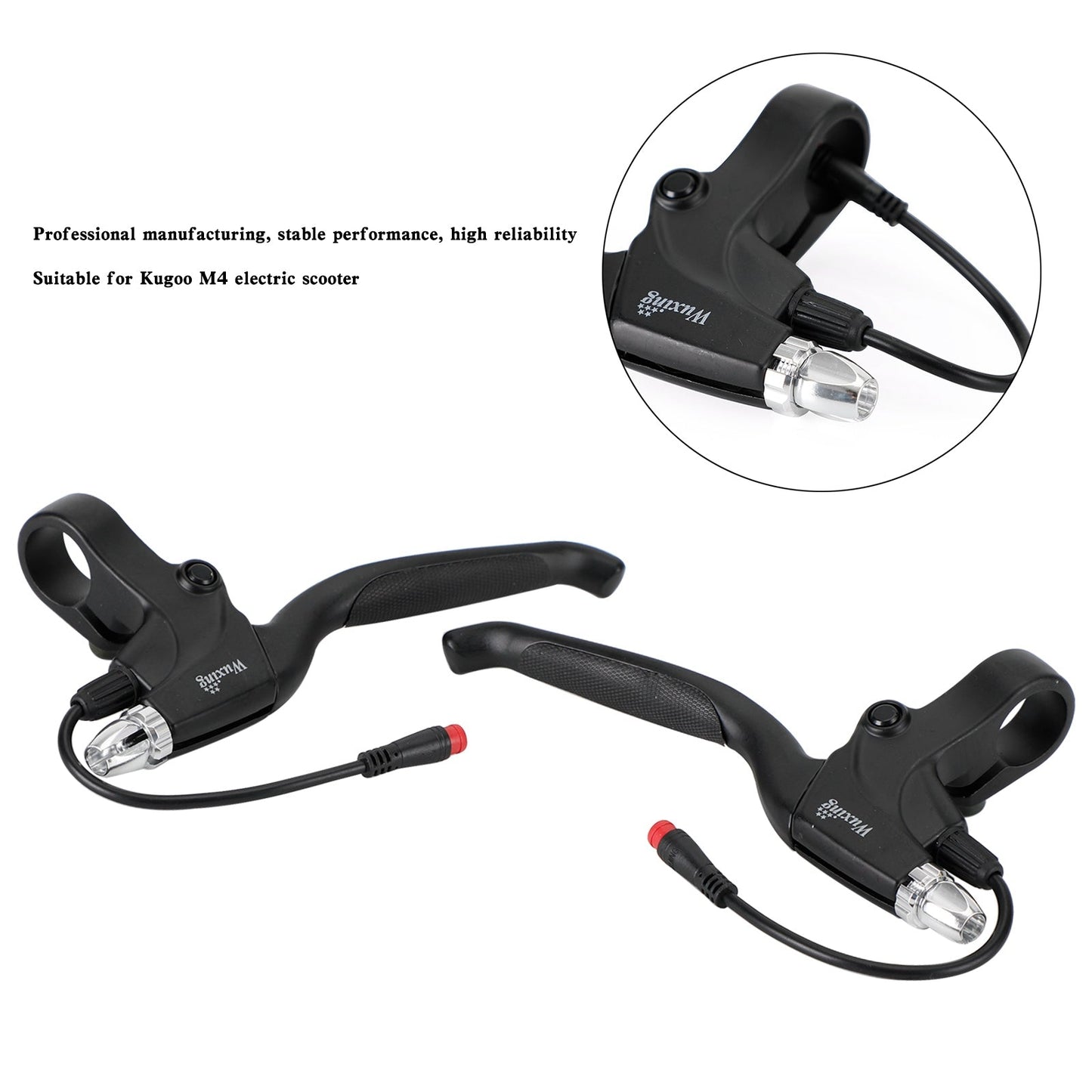 R/L Brake Lever Clutch Handles for Kugoo M4 E-Scooter