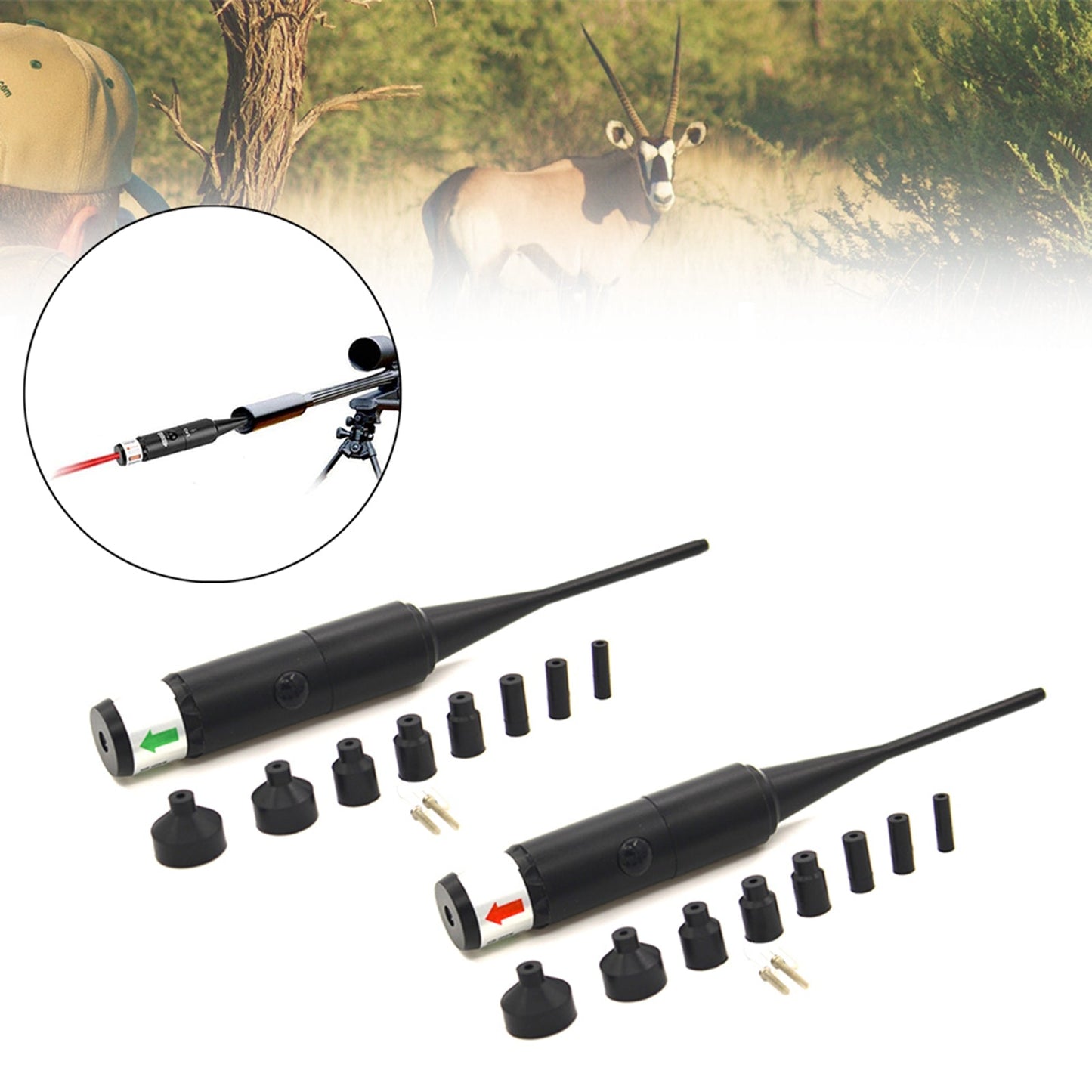 Universal Laser Calibration Tool with Multi-Size Adapters