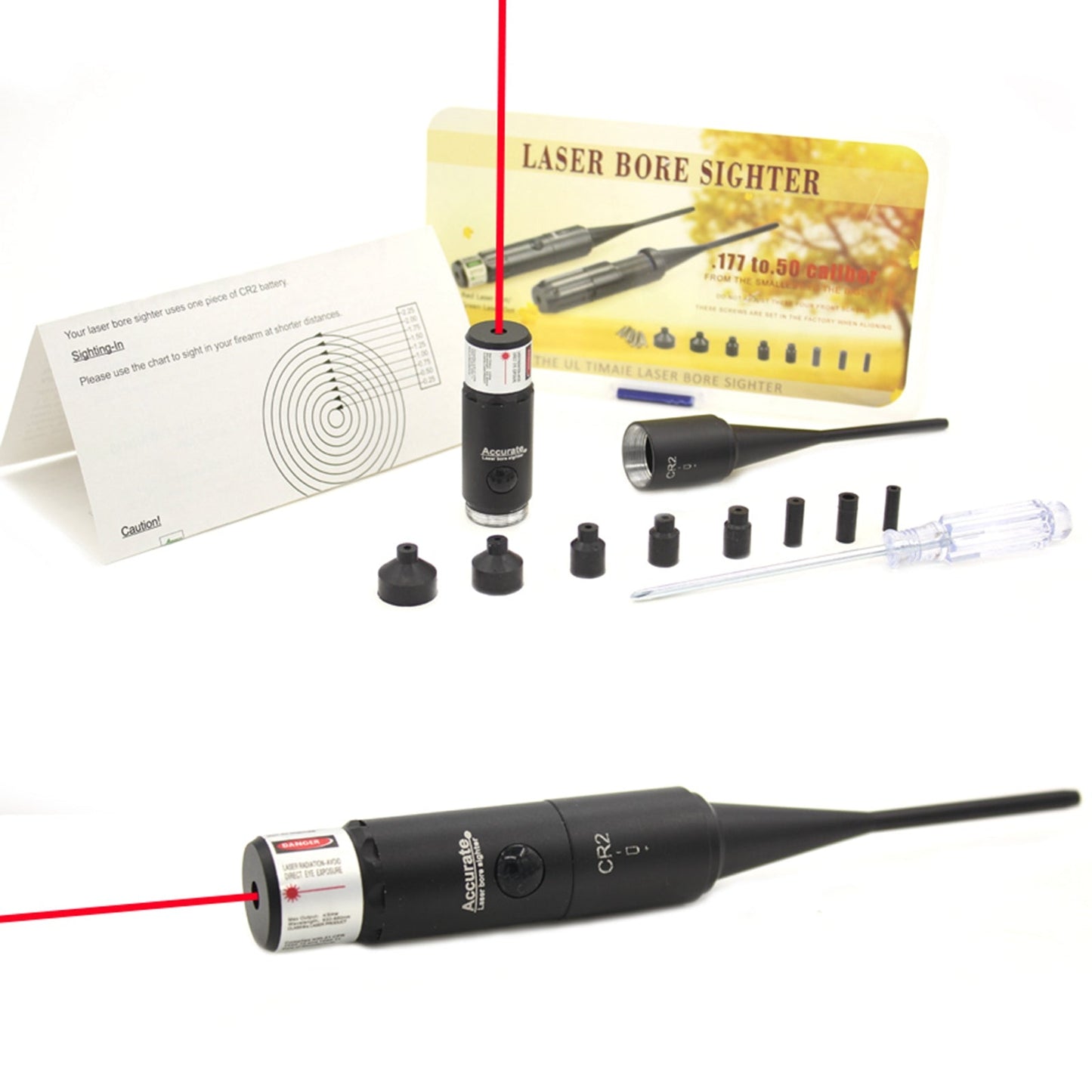 Universal Laser Calibration Tool with Multi-Size Adapters
