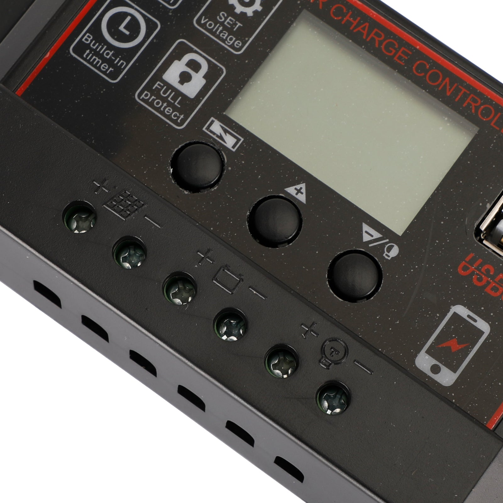 30A Solar Panel Battery Regulator Charge Controller PWM LCD Dual USB 12V/24V