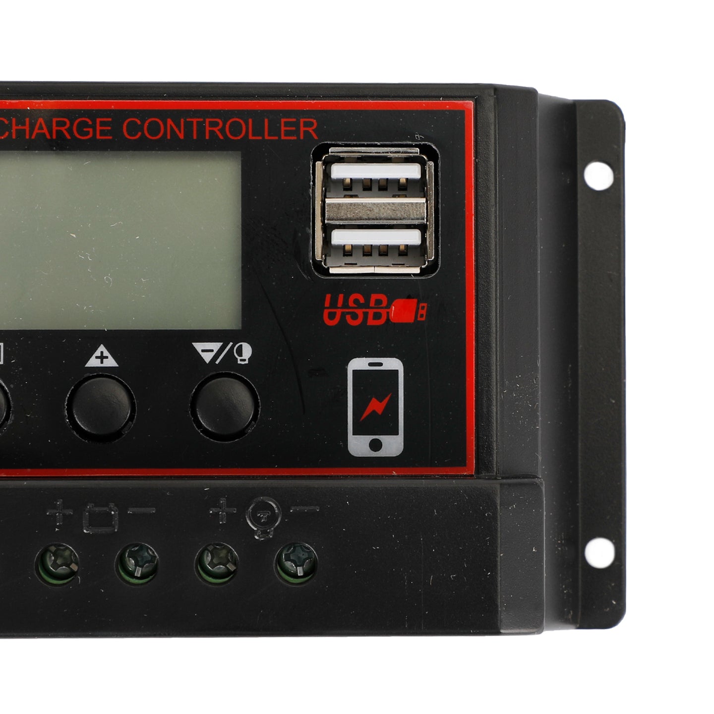 30A Solar Panel Battery Regulator Charge Controller PWM LCD Dual USB 12V/24V