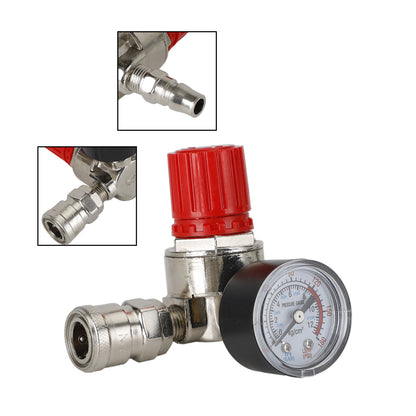 Air Compressor 1/4" Regulator Pressure Gauge Switch Valve Control 175 Psi