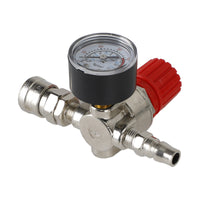 Air Compressor 1/4" Regulator Pressure Gauge Switch Valve Control 175 Psi