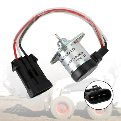 12V 3 Terminal Fuel Shut Off Solenoid For Kubota 1G577-60010 1G577-60011