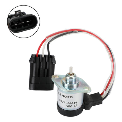 12V 3 Terminal Fuel Shut Off Solenoid For Kubota 1G577-60010 1G577-60011
