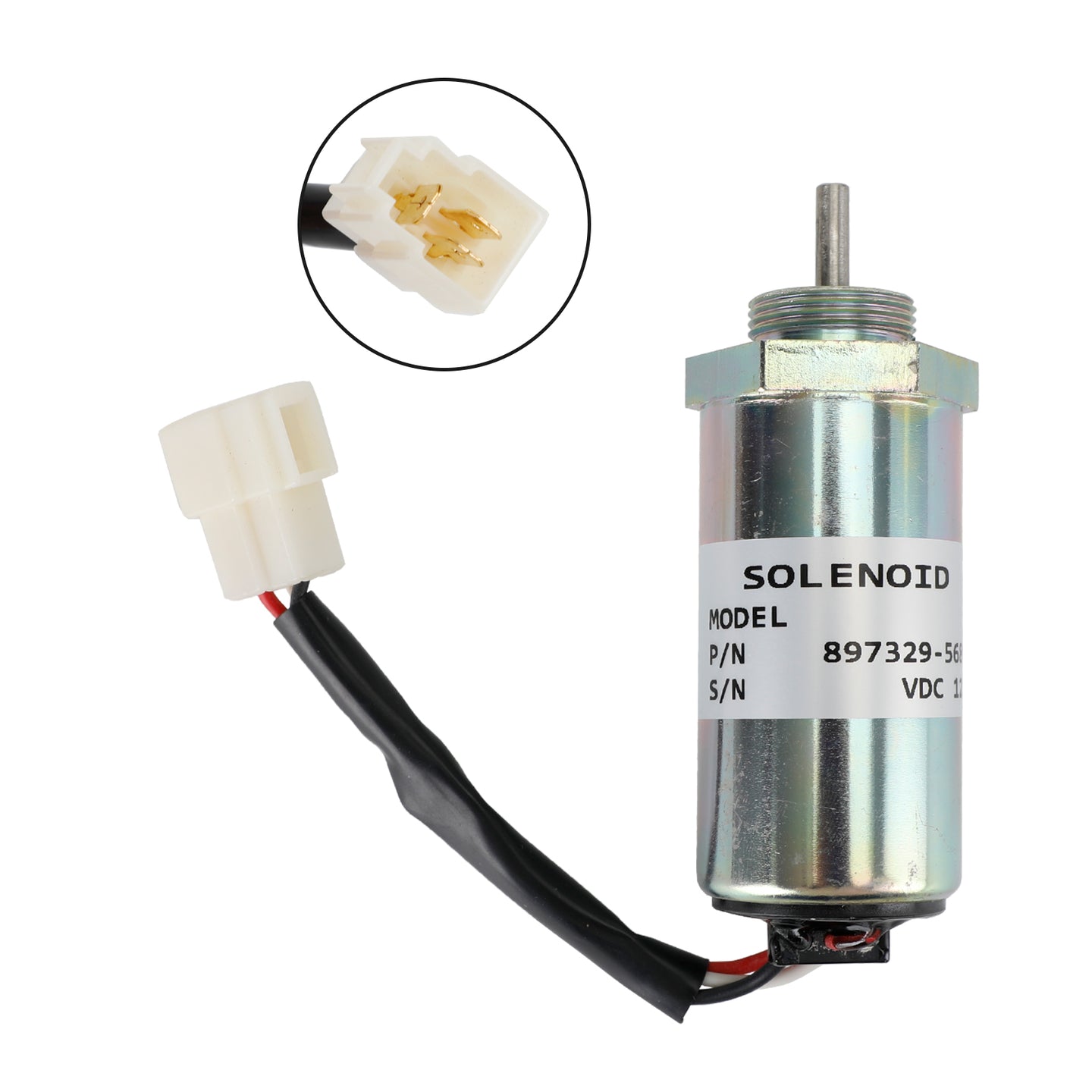 897329-5680 Fuel Shut Off Solenoid For Isuzu Engines 3LD1 3LD2 4LE1 3LB1