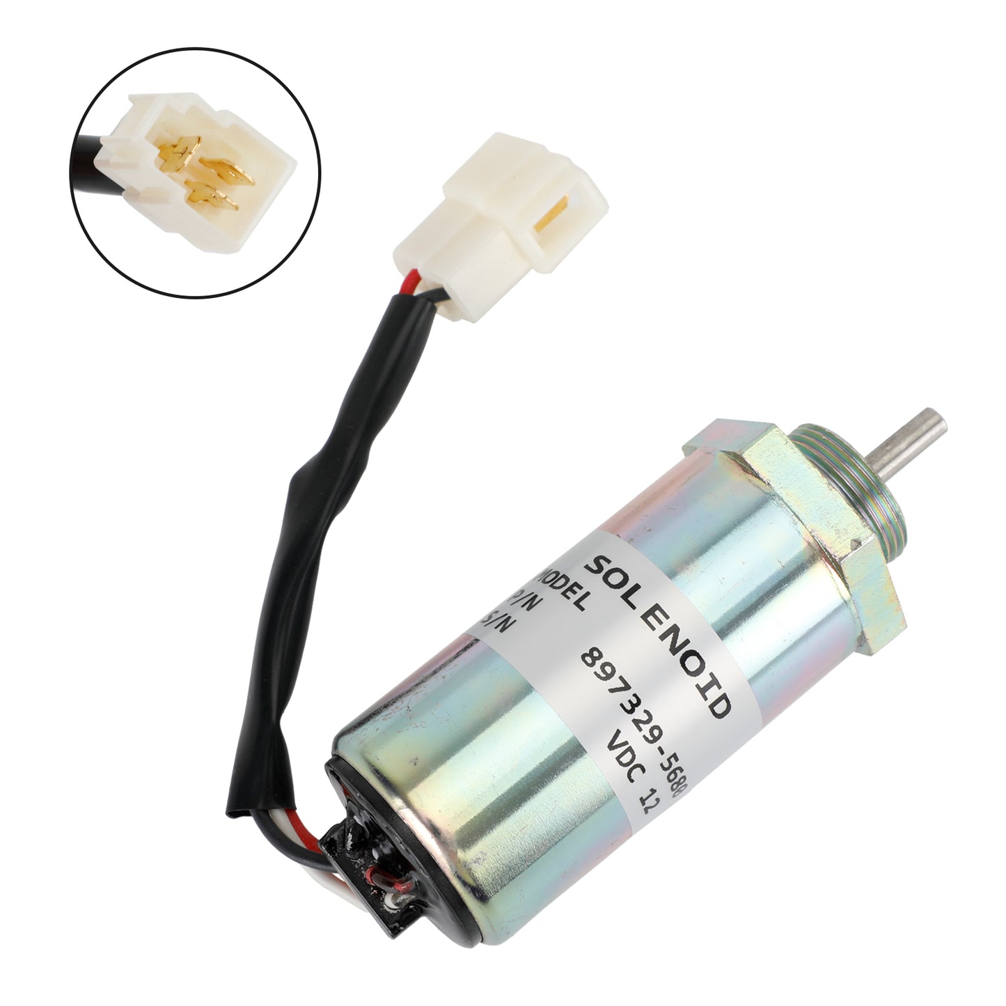 897329-5680 Fuel Shut Off Solenoid For Isuzu Engines 3LD1 3LD2 4LE1 3LB1