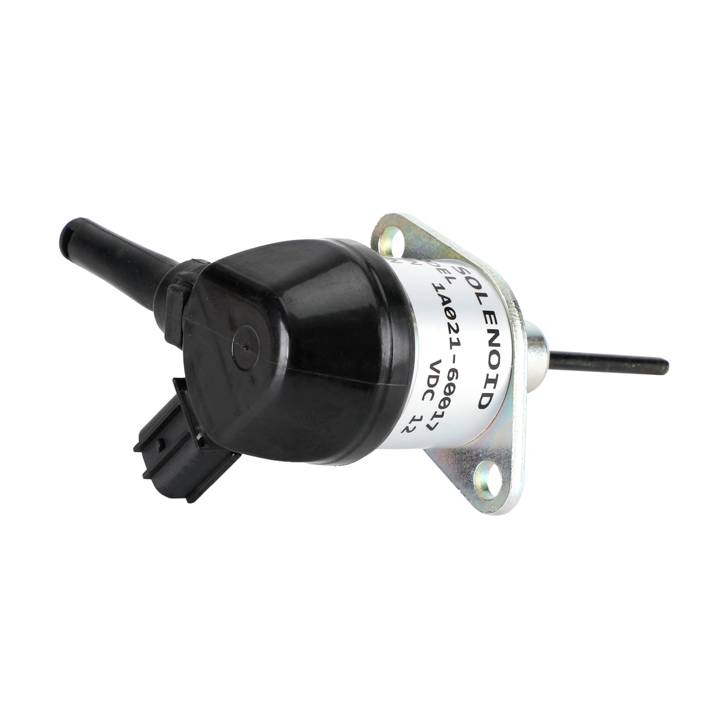 1A021-60017 Fuel Shut Off Solenoid for Kubota D1703, V2203 Engines & L3200, L3400 Tractors, 12V