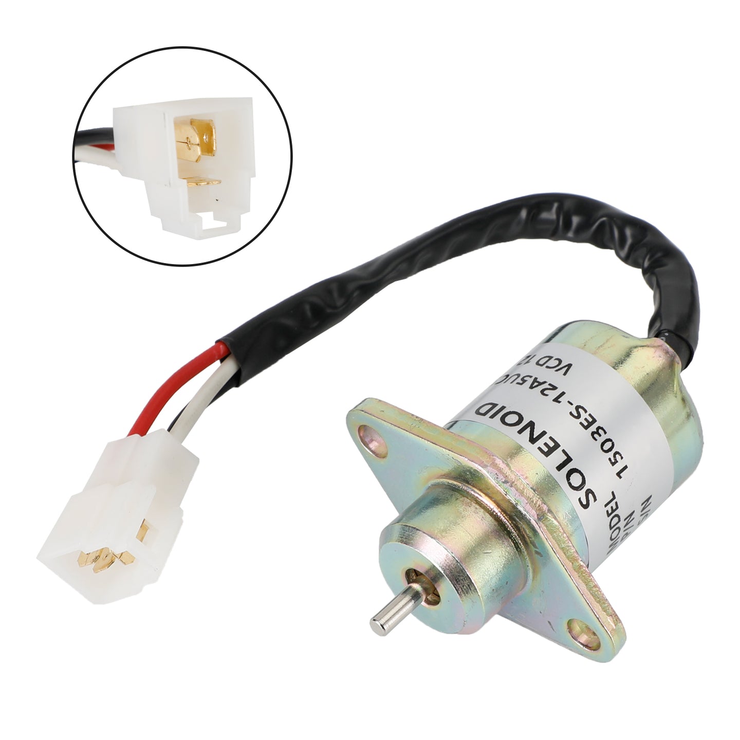 Fuel Shutoff Solenoid for Kubota Tractors B1700D B1700E – Replacement Part 1503ES-12A5UC5S SA-4569-T