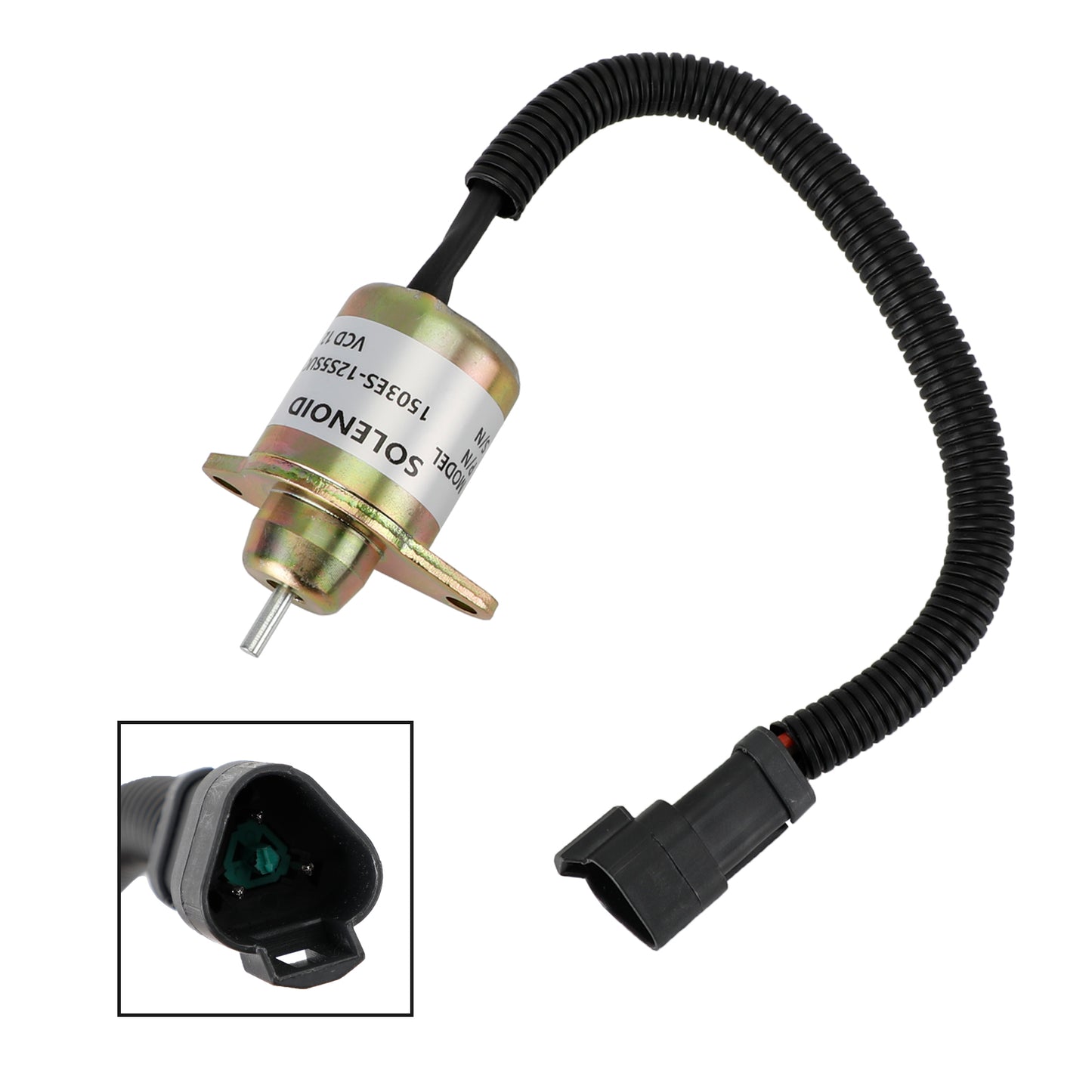 Fuel Shutoff Solenoid 1503ES-12S5SUC11S SA-4564 SA-4817 SA-4920 For Yanmar