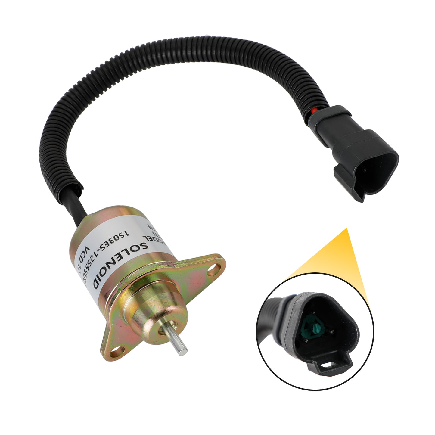 Fuel Shutoff Solenoid 1503ES-12S5SUC11S SA-4564 SA-4817 SA-4920 For Yanmar