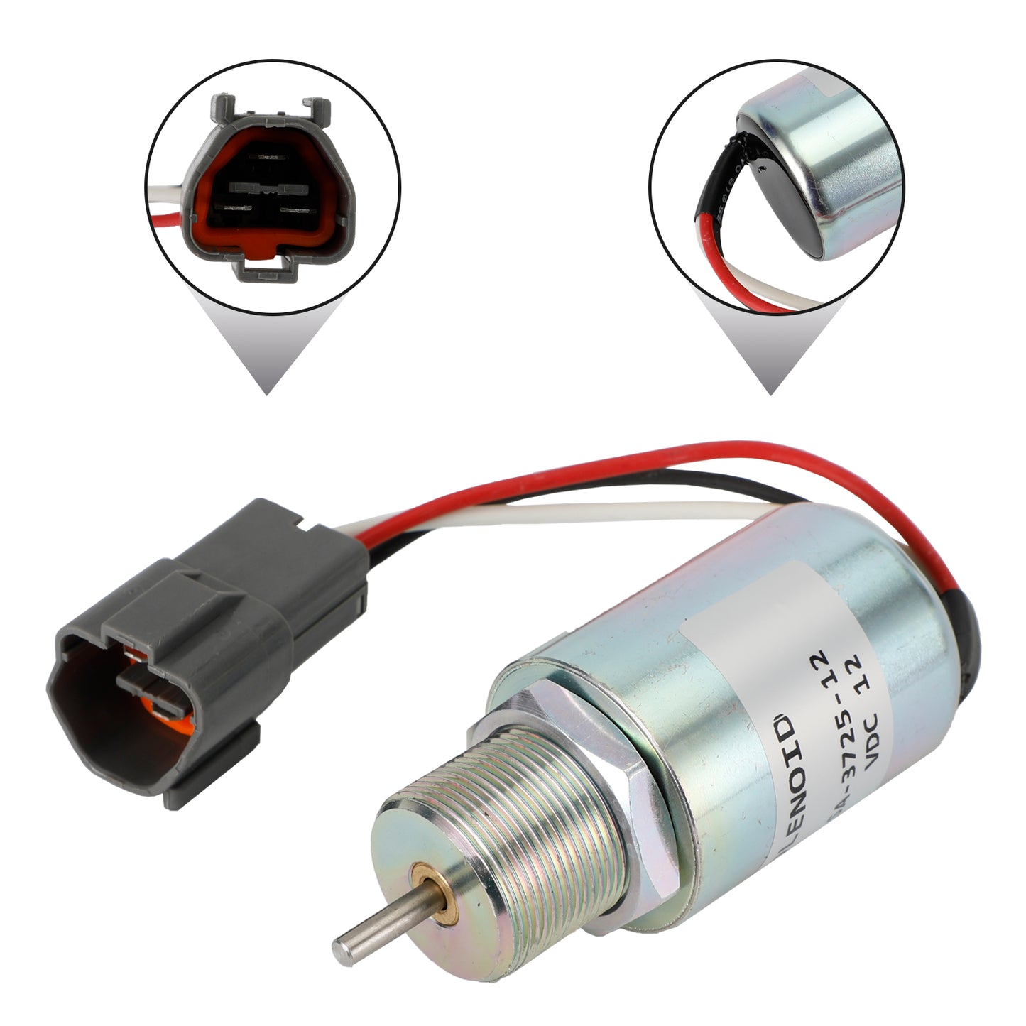Mitsubishi L3E S3L S4L SA-3725 30A87-20400 Fuel Shut Off Solenoid 12V