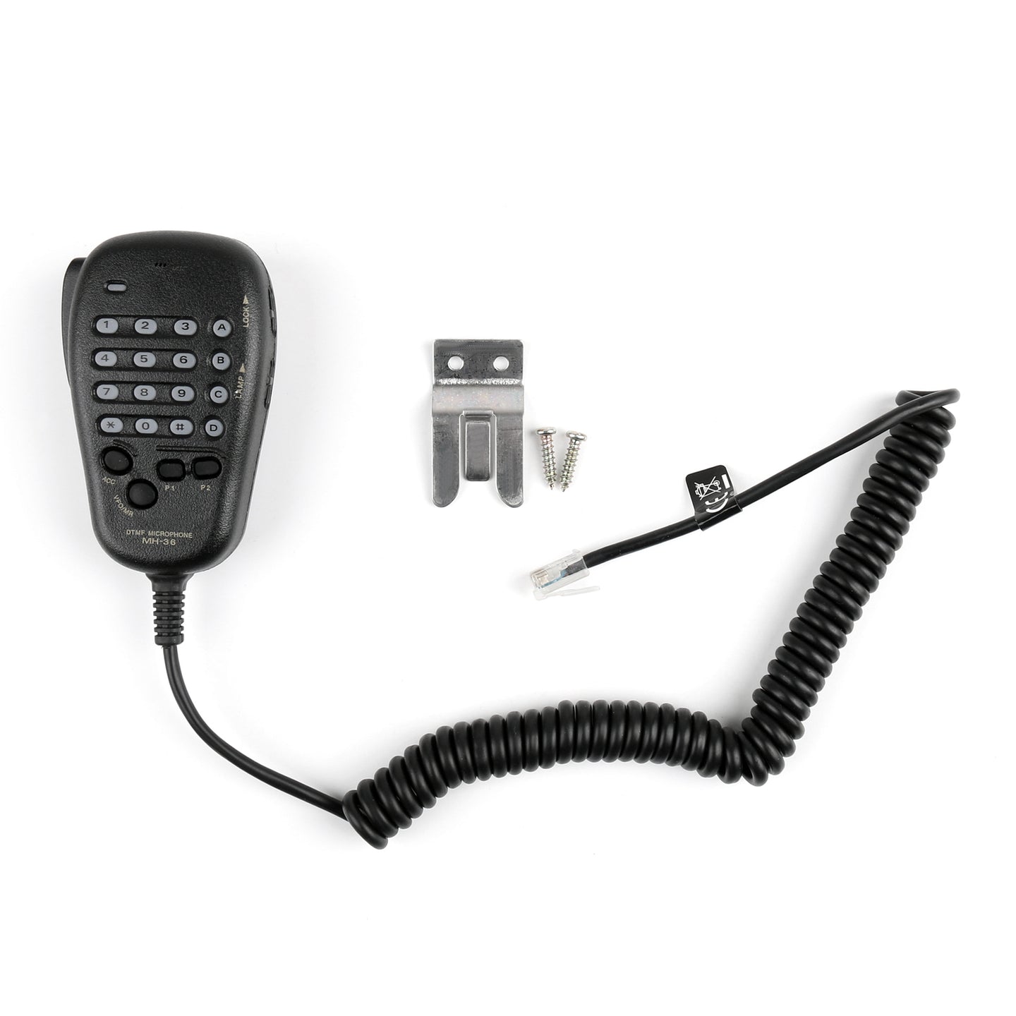 1Pcs DTMF MH-36 Microphone For Yaesu FT90R FT3000M FT8000R FT8100R Radio