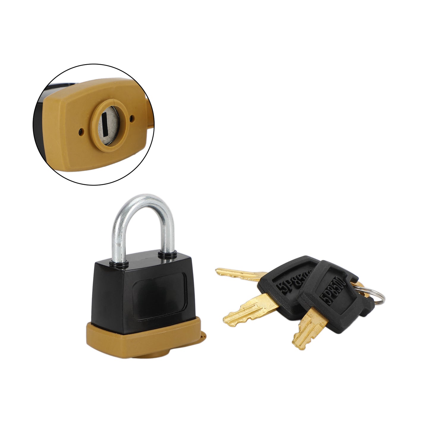 1Pcs Padlock Pad Lock W/3 New Keys For Caterpillar (CAT) 5P8500 246-2641
