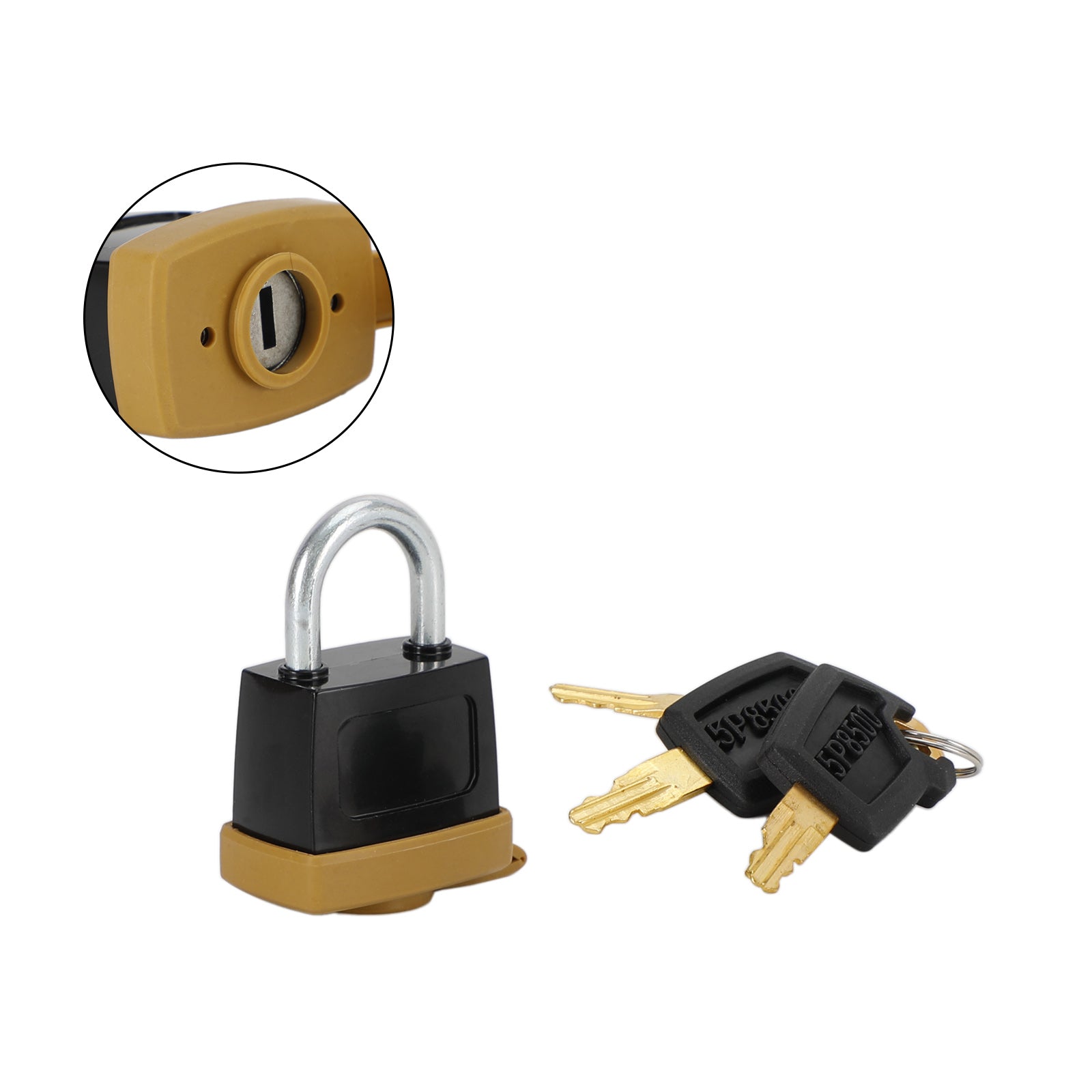 1Pcs Padlock Pad Lock W/3 New Keys For Caterpillar (CAT) 5P8500 246-2641