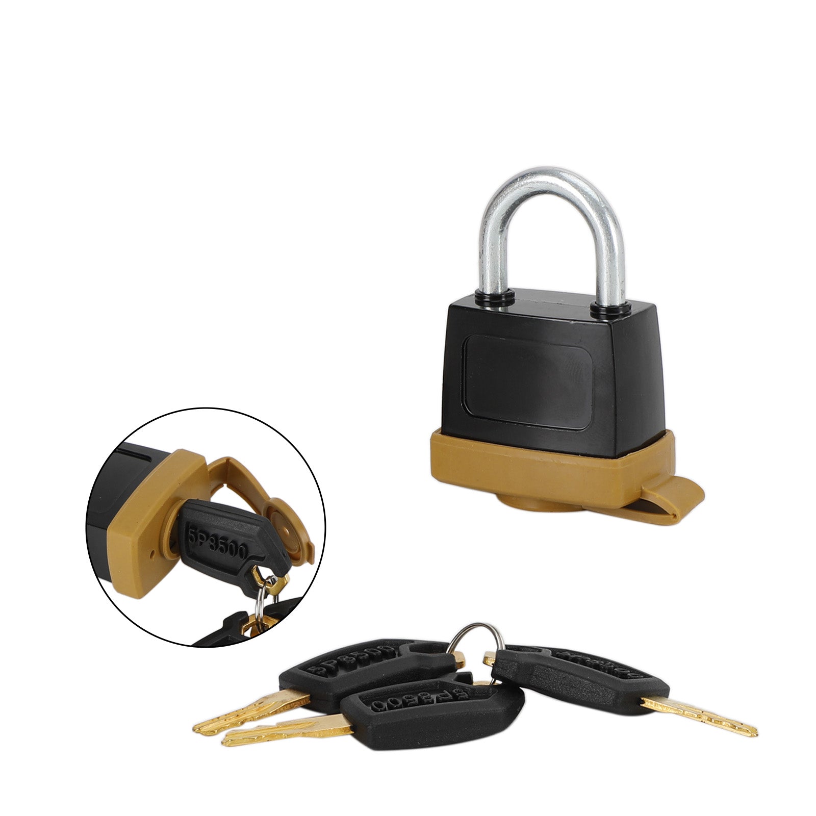 1Pcs Padlock Pad Lock W/3 New Keys For Caterpillar (CAT) 5P8500 246-2641