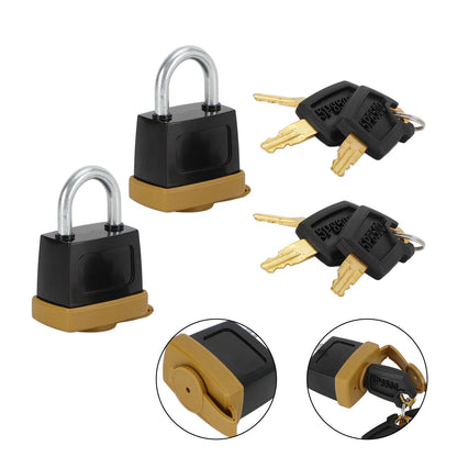 2Set Padlock Pad Lock W/6 New Keys For Caterpillar (CAT) 5P8500 246-2641