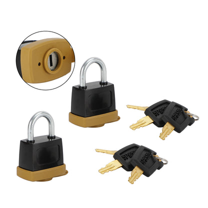 2Set Padlock Pad Lock W/6 New Keys For Caterpillar (CAT) 5P8500 246-2641