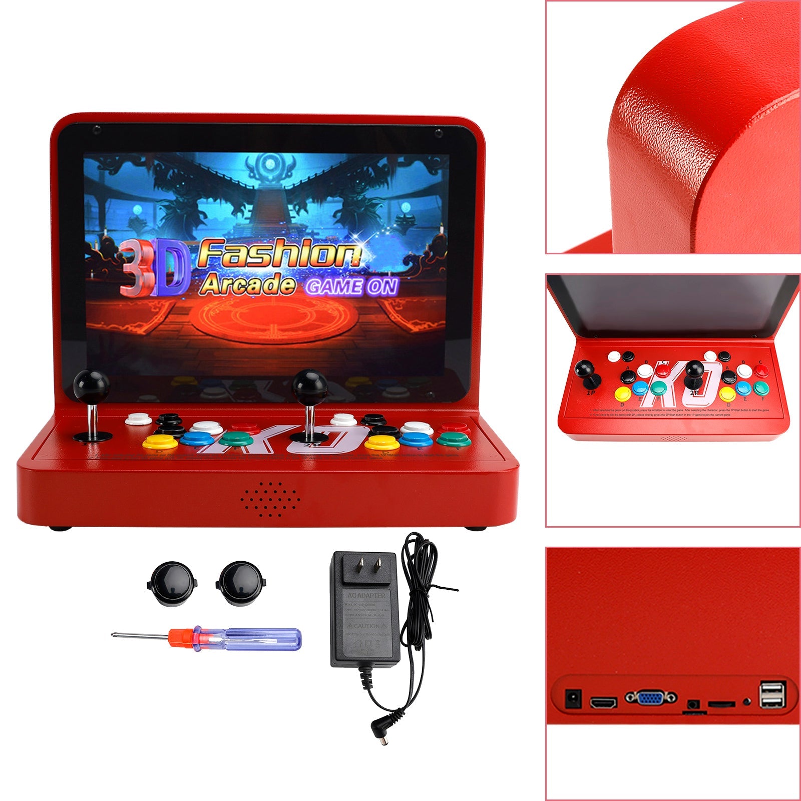 23000 Games in 1 Box Arcade Game Console 17-inch HD Screen Game Console 3D Games