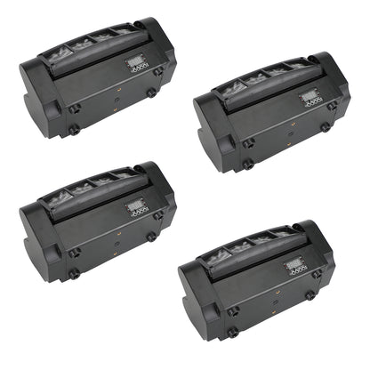 4Pcs 80W 8LED RGBW Spider Moving Head Stage Lighting Beam DMX Party DJ Lighting