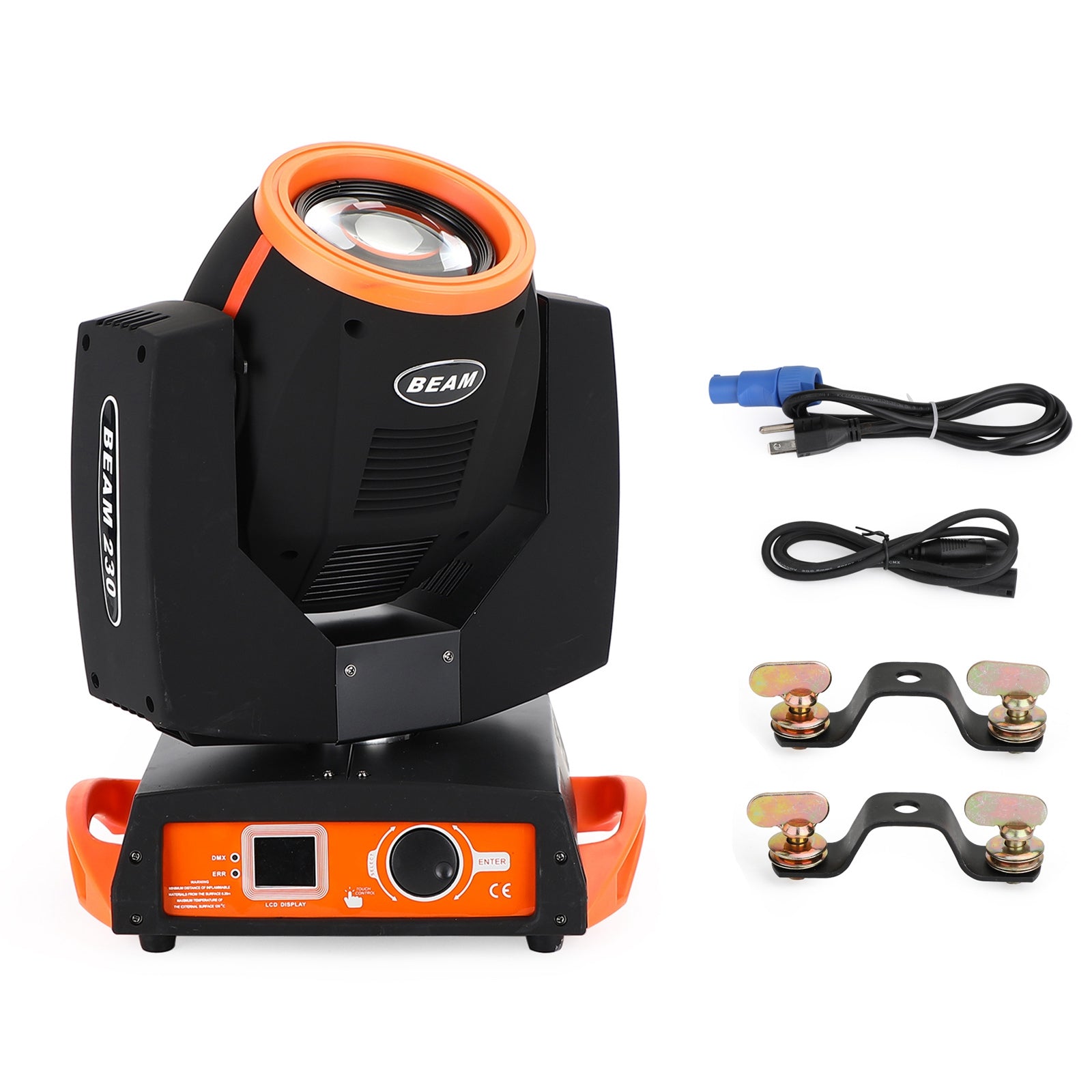 7R 230W Sharpy Beam Moving Head Light with 8-Facet Prism, 17 Gobos & Color Wheel, DMX 16CH for DJ Stage