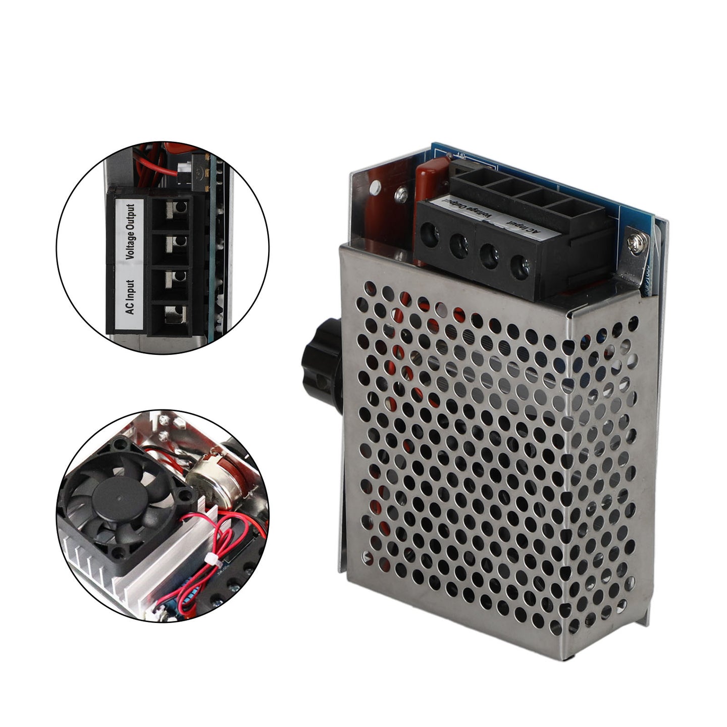 AC 110-220V 10000W SCR Motor Speed Controller Volt Regulator Dimmer Thermostat