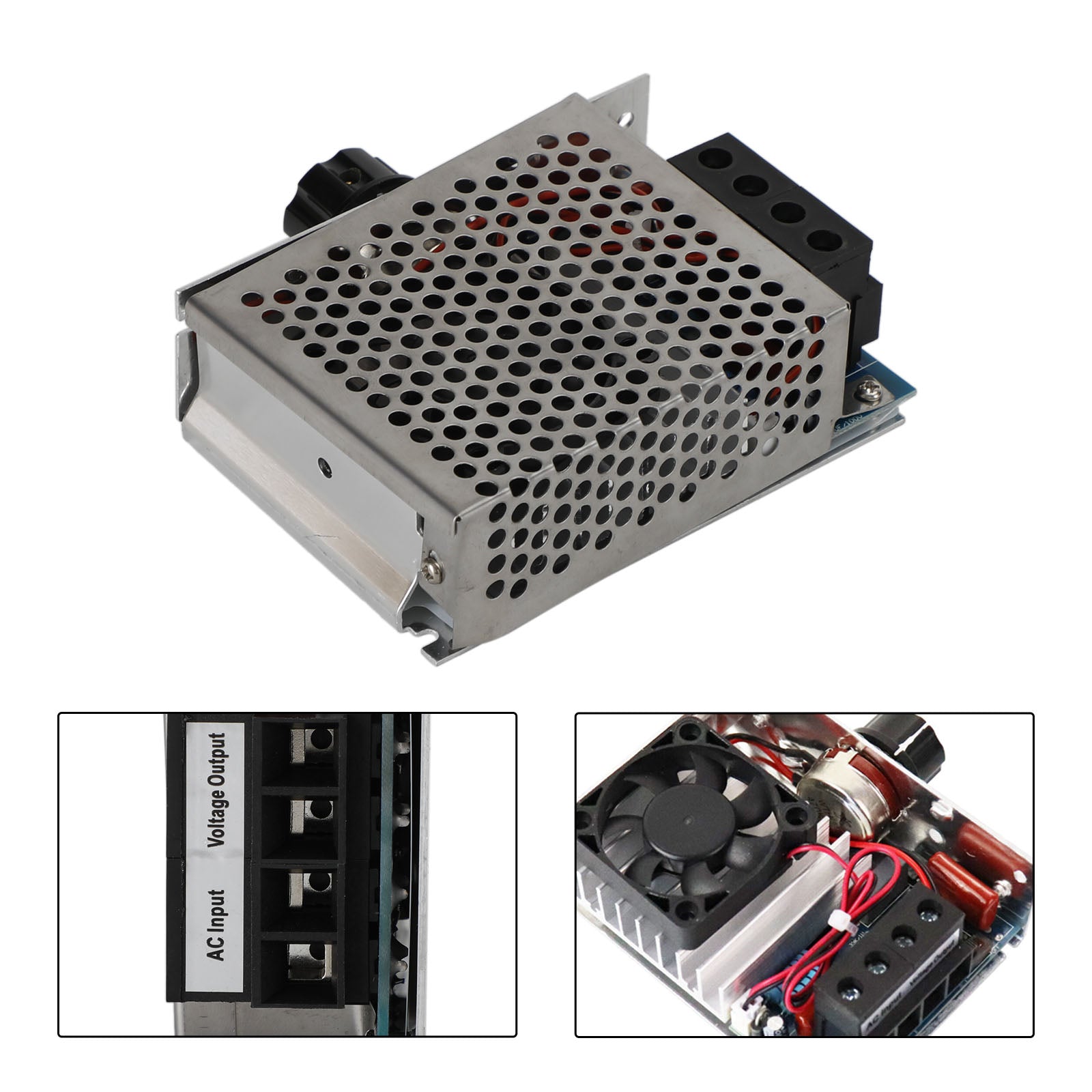 AC 110-220V 10000W SCR Motor Speed Controller Volt Regulator Dimmer Thermostat