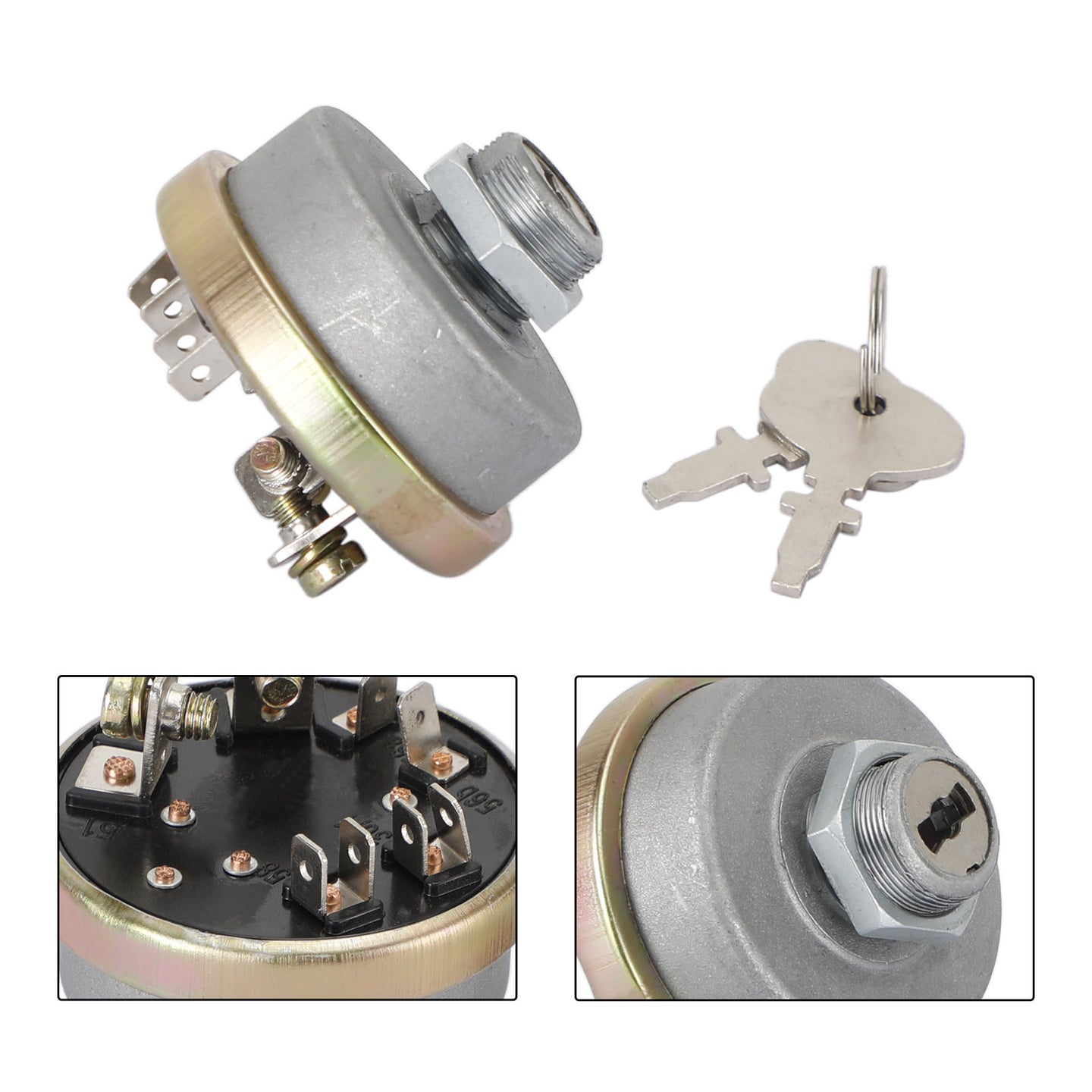 TX10953 Ignition Switch W/2 Keys Fits Long Tractors 2460 2610 350 360 445DT