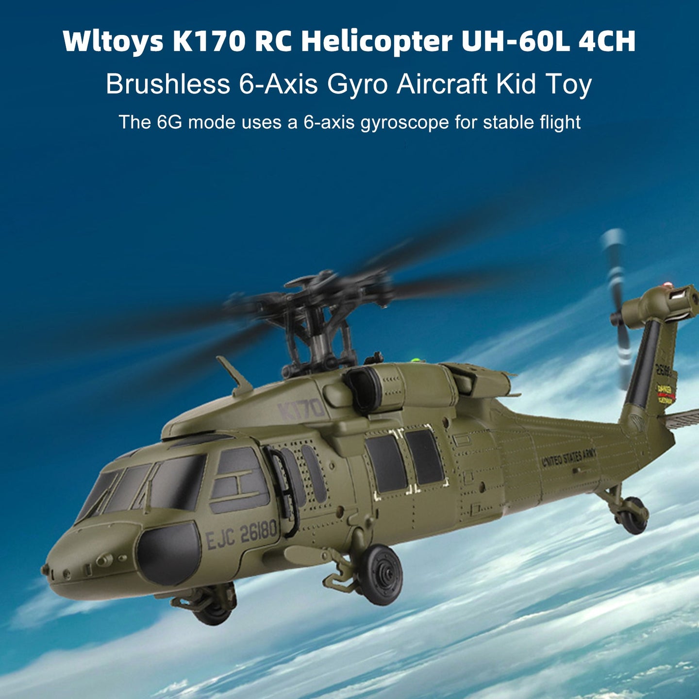 Wltoys K170 RC Helicopter â€?Signal Loss Protection + USB Charger