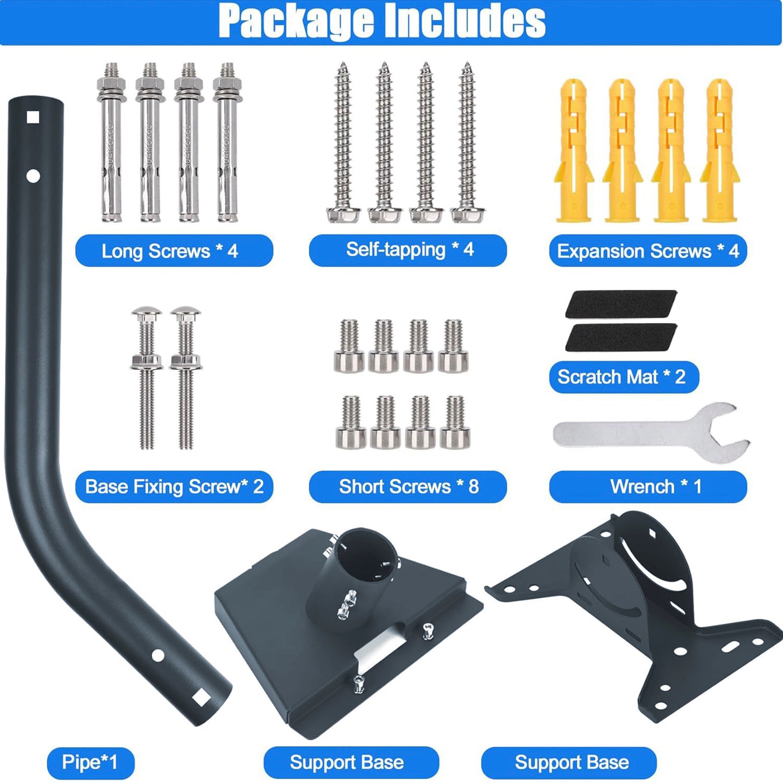 Starlink Gen 3 Mount 360° Adjustable Mounting Kit For Roof Exterior Wall Install