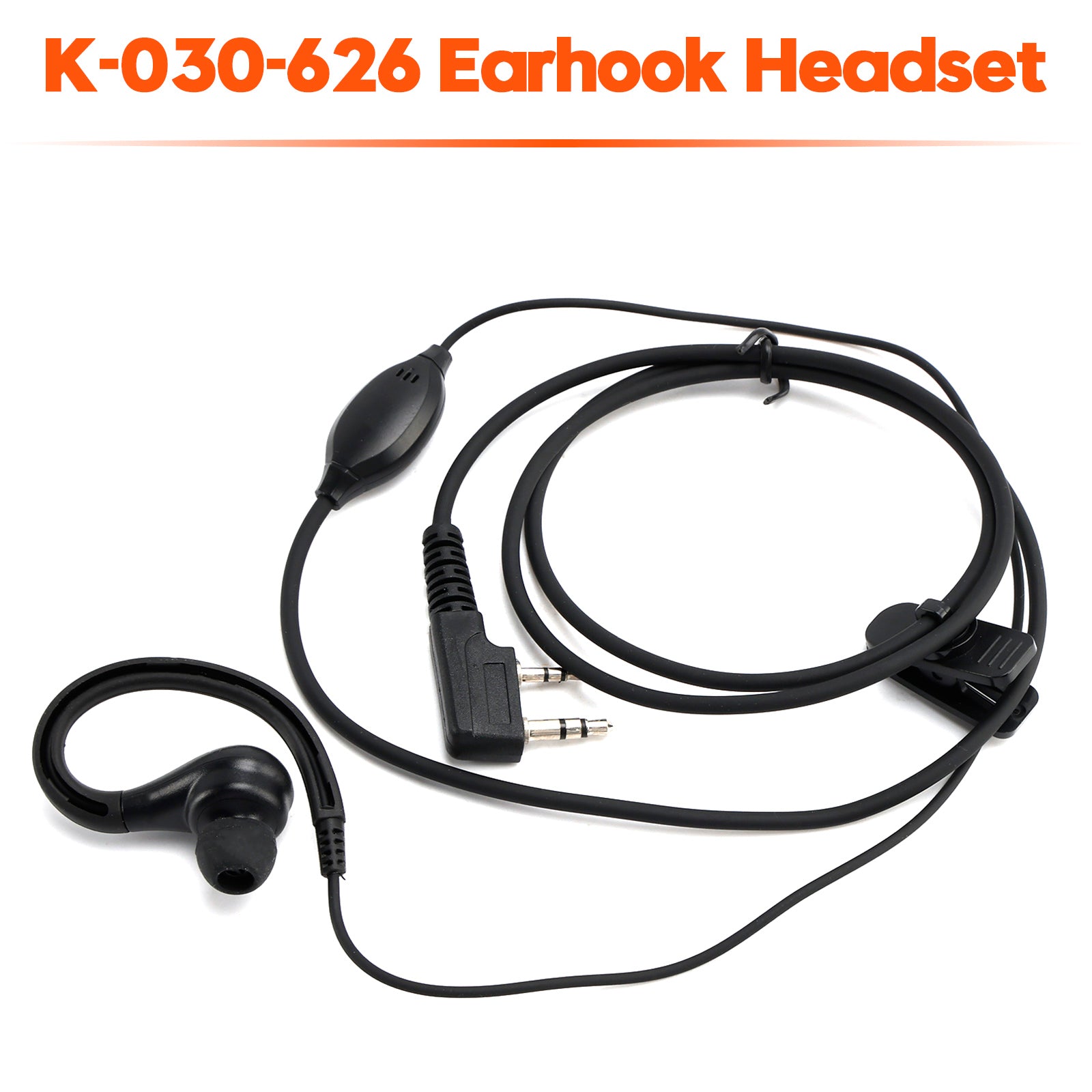 K-030-626 Earhook Headset For TK-208 TK-220 TH-D7 TH-F6 RPU416A KG-UVD1 TG-K4AT