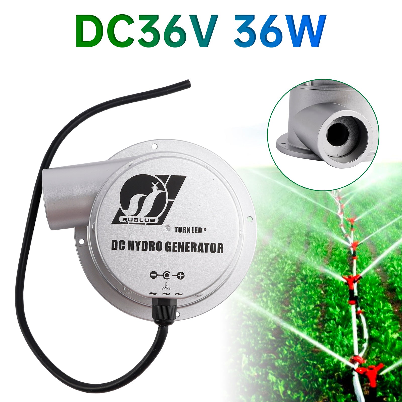 Small Hydroelectric Generator DC18V/36V 36W/50W High Efficiency Brushless Motor