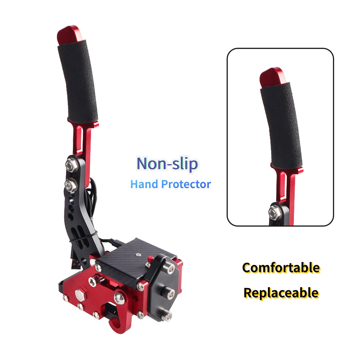 14Bit USB3.0 Handbrake for Racing Games Steering Wheel Stand G27/G29 G920 PC Red