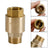 Brass Check Valve G1/2 51x30mm Male Female Thread Non-Return Backflow Prevention
